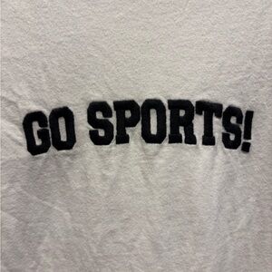 White ‘Go Sports!' Graphic Tee